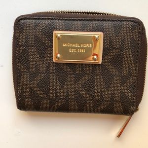 Brown MK wallet